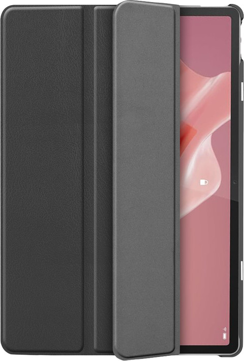 Just in Case Smart Tri-Fold Lenovo Tab P12 Book Case Black front