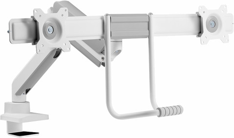 Neomounts NEXT Core DS75-450WH2 Crossbar Monitor Arm Gas Spring - White left side