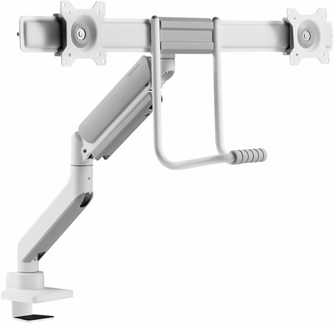 Neomounts NEXT Core DS75-450WH2 Crossbar Monitor Arm Gas Spring - White left side