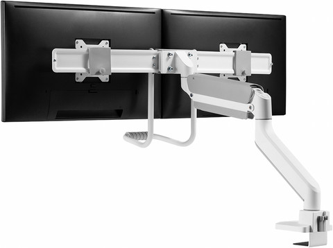 Neomounts NEXT Core DS75-450WH2 Crossbar Monitor Arm Gas Spring - White back