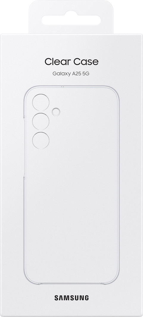 Samsung Galaxy A25 5G Clear Back Case Transparent emballage