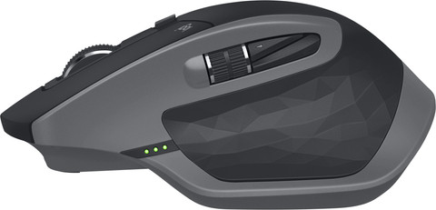 Logitech MX Master 2S Wireless Mouse Black (2024) left side