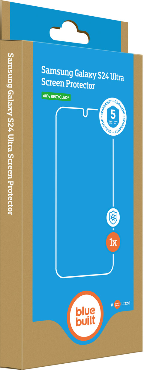 BlueBuilt Samsung Galaxy S24 Ultra Protège-écran Verre emballage
