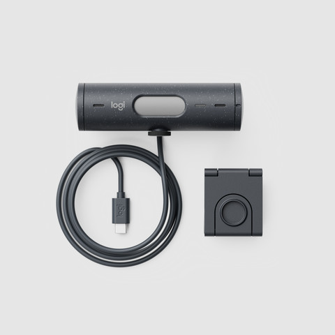 Logitech Brio 500 Full HD Webcam Grijs accessoire