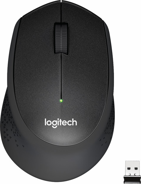 Logitech M330 Silent Plus Wireless Mouse Black Main Image