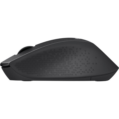 Logitech M330 Silent Plus Wireless Mouse Black left side