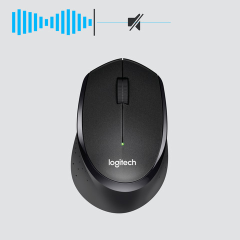 Logitech M330 Silent Plus Wireless Mouse Black visual supplier