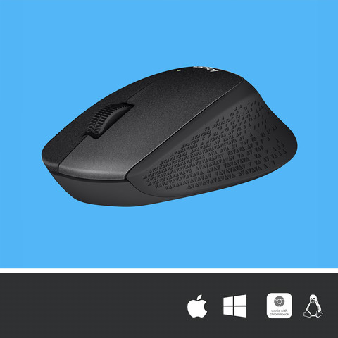 Logitech M330 Silent Plus Wireless Mouse Black visual supplier