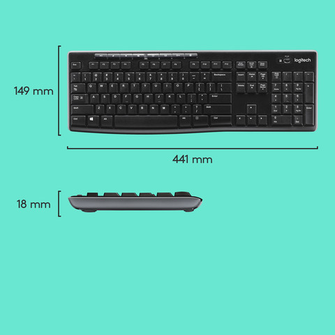 Logitech MK270 Wireless Keyboard and Mouse QWERTY visual supplier