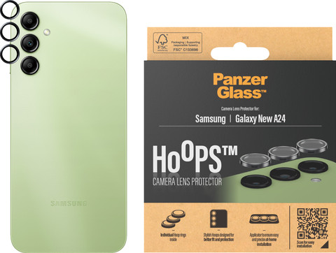 PanzerGlass Hoops Samsung Galaxy A25 Camera Lens Protector Glas verpakking