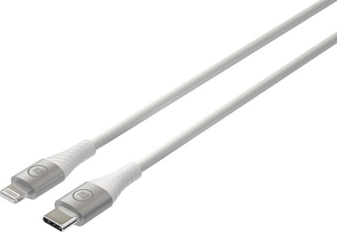 BlueBuilt USB-C to Lightning Cable 1.5m Nylon White detail