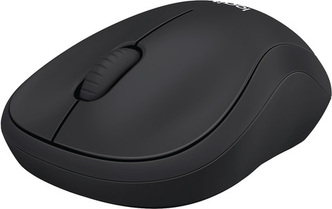 Logitech M220 Silent Wireless Mouse Black front