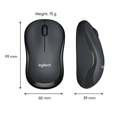 Logitech M220 Silent Wireless Mouse Black visual supplier