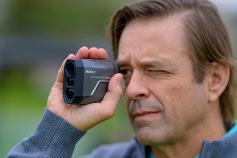 Nikon Coolshot 20 GIII Laser Rangefinder product in use