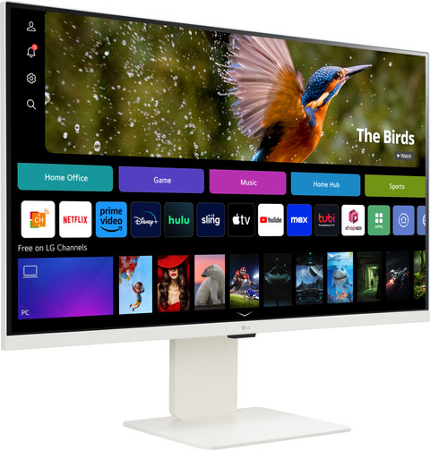 LG Smart 32SR83U-W left side