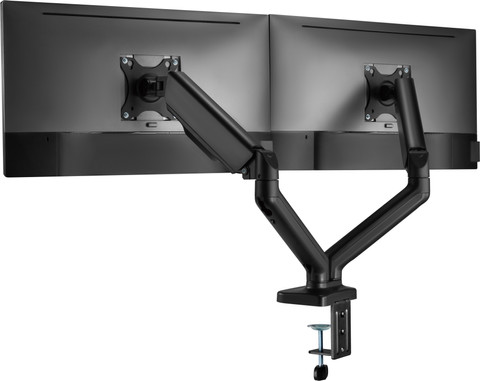 BlueBuilt Monitorarm Mechanische Veer voor 2 Monitoren achterkant