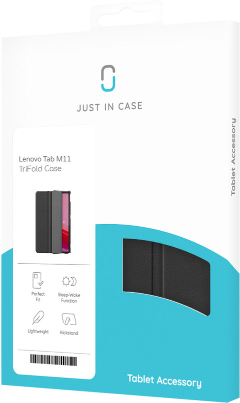 Just in Case Tri-Fold Lenovo Tab M11 Book Case Grijs verpakking