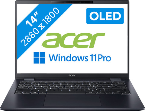 Acer TravelMate P6 14 OLED (TMP614-53-TCO-75GN) (Evo) QWERTY Main Image