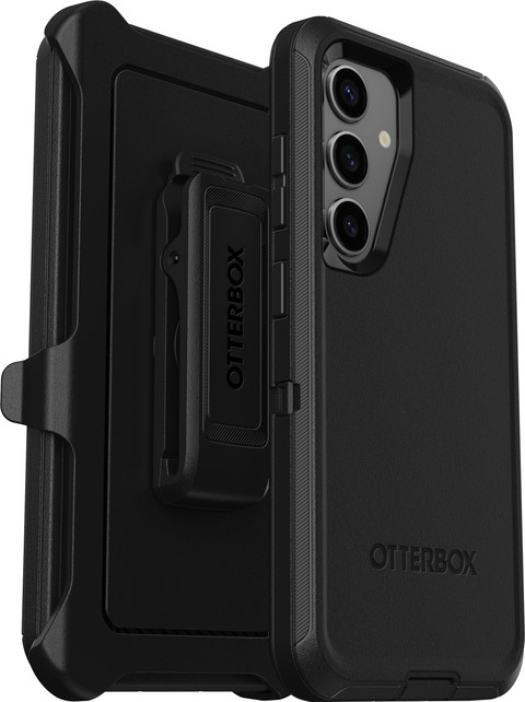 OtterBox Defender Samsung S24 Back Cover Black right side