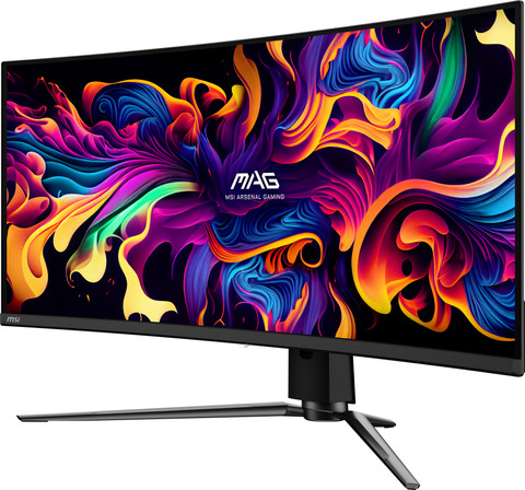 MSI MAG 341CQP QD-OLED rechterkant