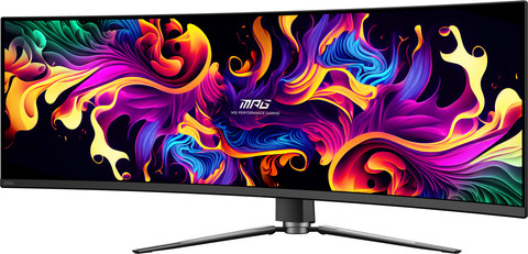 MSI MPG 491CQP QD-OLED côté droit