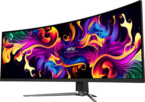 MSI MPG 491CQP QD-OLED côté droit