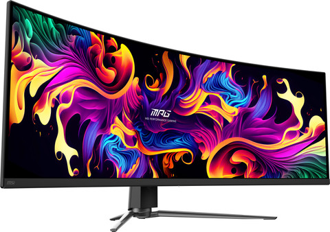 MSI MPG 491CQP QD-OLED côté gauche