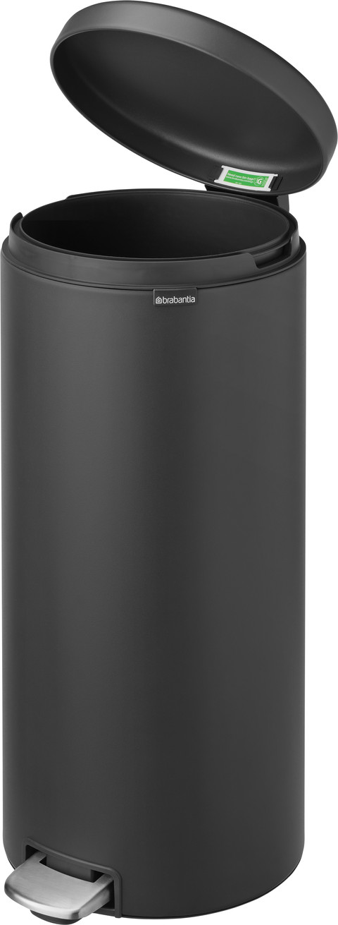 Brabantia NewIcon Pedal Trash Can 30L Mineral Infinite Gray detail