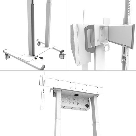 Neomounts MOVE Lift FL55-875WH1 Motorized Floor Mount White detail