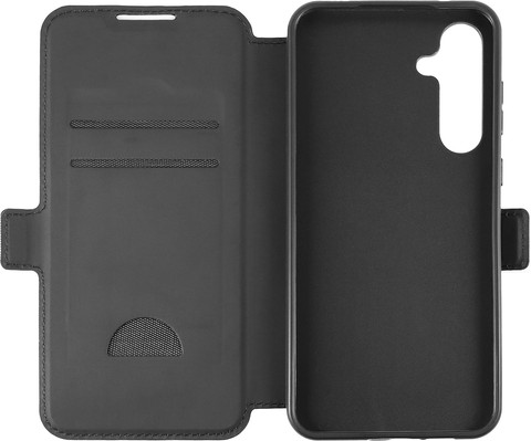 BlueBuilt Samsung Galaxy A35 Book Case Zwart voorkant