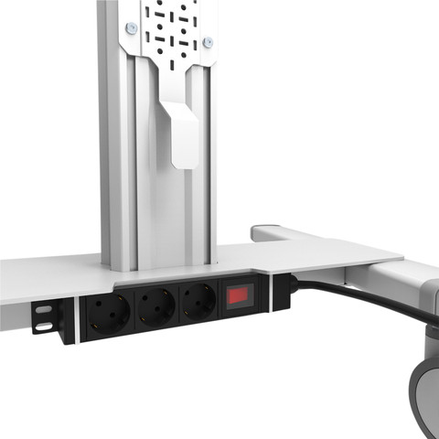 Neomounts MOVE Up FL50S-825WH1 mobiele vloersteun Wit detail