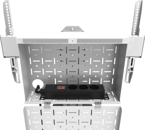 Neomounts MOVE Up FL50S-825WH1 mobiele vloersteun Wit detail