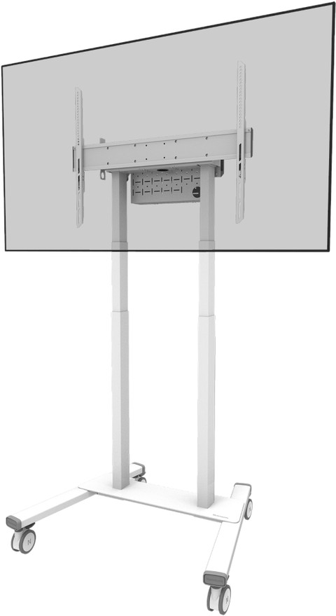 Neomounts MOVE Lift FL55-875WH1 Motorized Floor Mount White Main Image