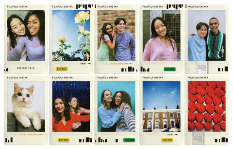 Fujifilm Instax Mini Photo Slide Film (10 sheets) product in use