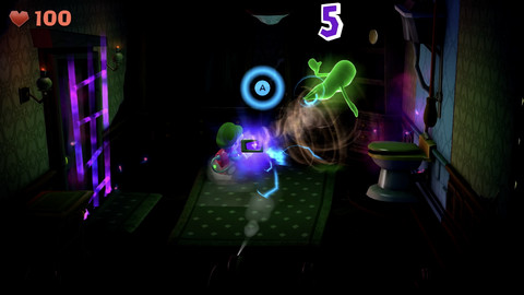 Luigi's Mansion 2 HD Nintendo Switch produkt in gebrauch