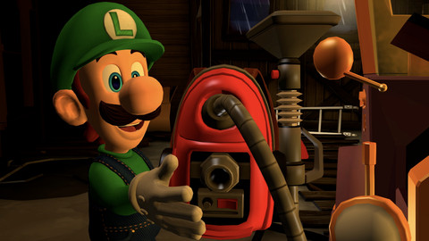 Luigi's Mansion 2 HD Nintendo Switch produkt in gebrauch