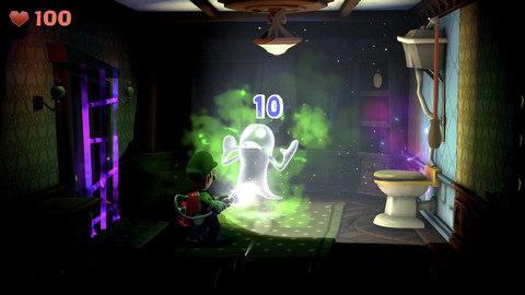 Luigi's Mansion 2 HD Nintendo Switch produkt in gebrauch