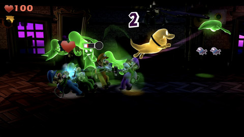 Luigi's Mansion 2 HD Nintendo Switch produkt in gebrauch