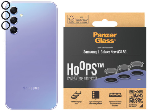 PanzerGlass Hoops Samsung Galaxy A35 Camera Lens Protector Glas Main Image