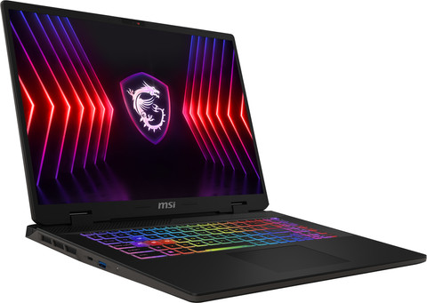 MSI Sword 17 HX B14VGKG - 17 inches - Intel Core i7 (14. Gen) - 16GB RAM/1TB SSD - RTX 4070 left side