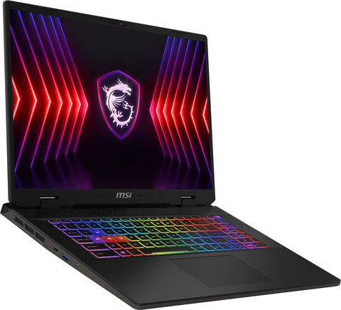 MSI Sword 17 HX B14VGKG - 17 inches - Intel Core i7 (14. Gen) - 16GB RAM/1TB SSD - RTX 4070 left side