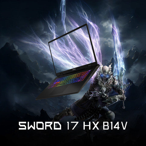 MSI Sword 17 HX B14VGKG - 17 inches - Intel Core i7 (14. Gen) - 16GB RAM/1TB SSD - RTX 4070 visual supplier