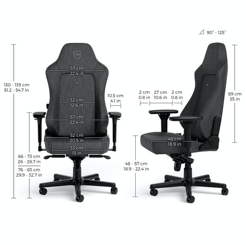 Noblechairs HERO Gaming Stoel Textiel visual leverancier