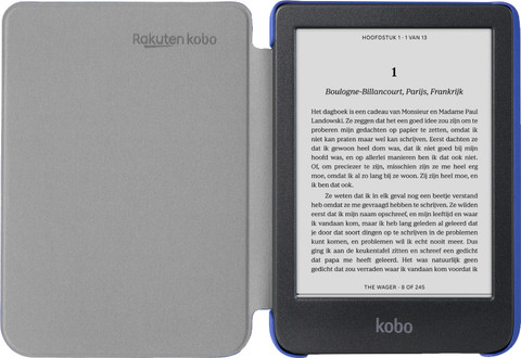 Kobo Clara BW/Colour Basic SleepCover Blue front