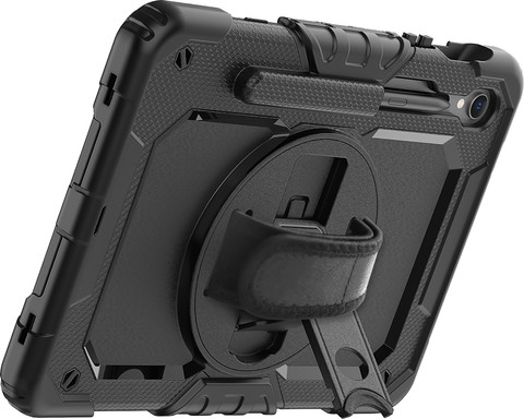 Just in Case Samsung Galaxy Tab S9/S9 FE Rotating Back Cover Black back