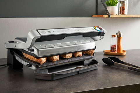 Tefal OptiGrill+ XL GC727D Inox détail