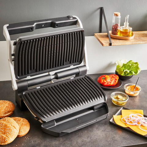 Tefal OptiGrill+ XL GC727D Inox intérieur