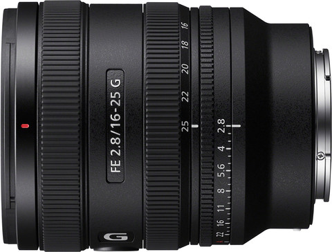 Sony FE 16-25mm f/2.8 G linkerkant