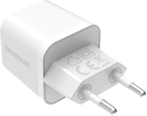 BlueBuilt Power Delivery Charger with USB-C Port 20W White front