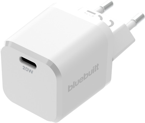 BlueBuilt Power Delivery Charger with USB-C Port 20W White Main Image